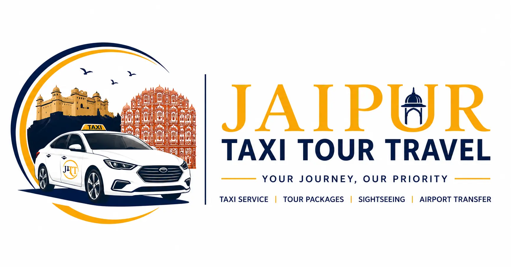 Jaipur Taxi Tour Travel Logo
